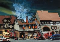 Faller - Afgebrand pension Zur Sonne - Modelbouwset Schaal H0
