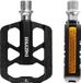 Unyqoos Pédale de vélo enfant avec réflecteurs, pédale de vélo junior, 9/16 pouce, alliage d'aluminium, pédale de VTT, antidérapant, pour route, BMX, VTT, vélo, noir