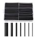 Krimpkousenset, Krimpkousen 200 stuks, 9 cm, zwart, 3:1, 2,4-19,1 mm