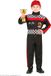 Widmann Milano Race pak Formule 1 kinderen Zwart Polyester Jumpsuit Ritssluiting Maat 158