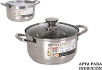 Kookpot New Neron Staal Met deksel (ø 21,5 x 12 cm)(4 L)