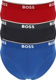 BOSS HUGO BOSS Power briefs (3-pack) - heren slips - rood - blauw - zwart