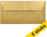 Clairefontaine Gekleurde Enveloppen Goud EA5/6 - 5 Stuks