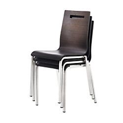mayer sitzmöbel myLife Stapelstoel - Wenge hout - 2 stuks