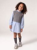 Vertbaudet Robe chemise à effet 2-en-1 pour filles