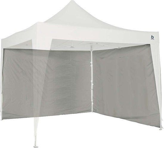 Bo-Camp Zijwand voor partytent - Vierkant - Grijs