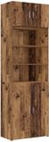 vidaXL Opbergkast met Planken Oud hout 70 x 42,5 x 225 cm Bewerkt hout