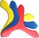 LMI en Fox – Boomerang schuimrubber natuursport, Jay D, blauw, geel, rood