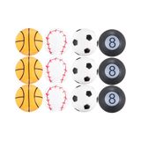 JOOLA 42177 Sporttafeltennisballen in sportdesign, 40 mm, 3-sterren trainingskwaliteit, gelijkmatige balafspringing, kleurrijk