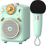 Divoom Fairy-OK Retro - Mini Karaoke Speaker - Inclusief Microfoon - Mint Groen