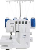 Brother 2104D Overlock - Wit - 4 steken - 850 steken per minuut