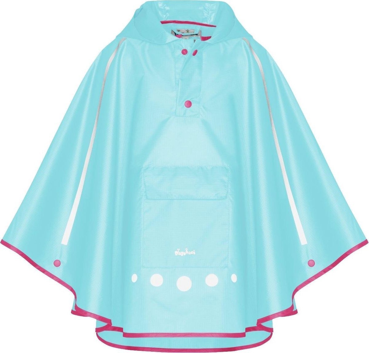 Playshoes regenponcho opvouwbaar turquoise junior