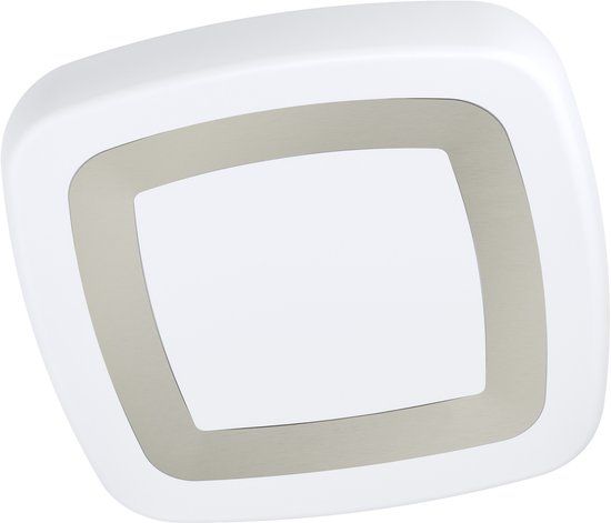 EGLO Ruidera LED Plafondlamp - Modern Design - Wit/Zilver - 48cm
