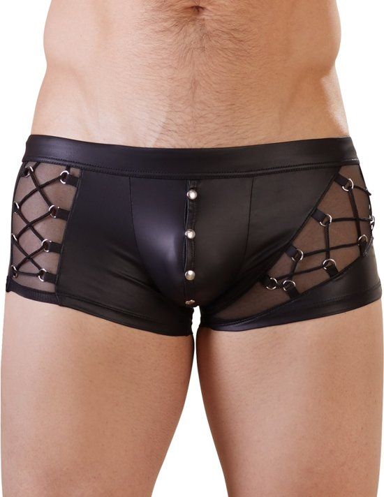 NEK - Stoer en Verleidelijke Broek met Strik Motief zijkant voor de Echte Verleiders – Maat M – Zwart