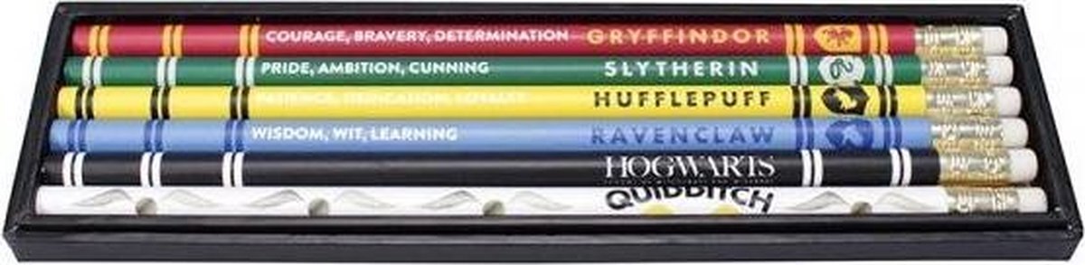 Half Moon Bay HARRY POTTER - Pencils Set of 6 - House Pride