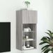 Maison Exclusive - Meuble TV avec éclairage LED, gris Sonoma, 40,5 x 30 x 90 cm