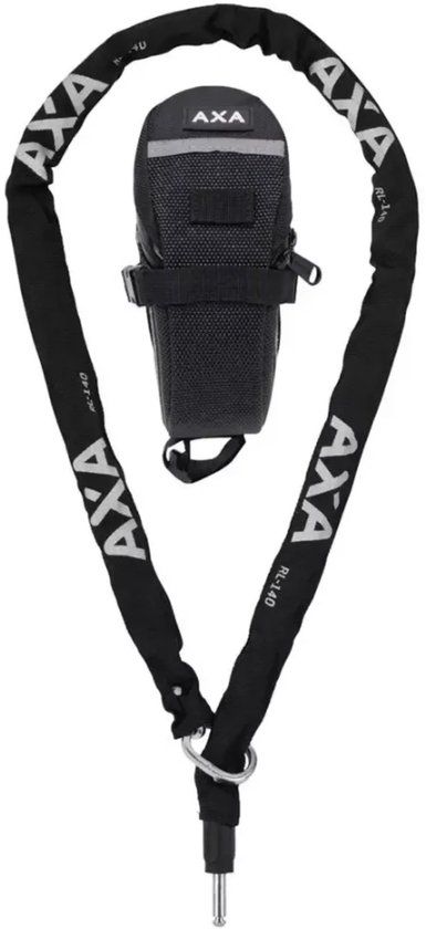 AXA RLC Insteekketting - 140 cm - Zwart - Inclusief Opbergtas