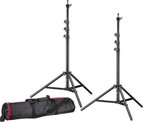 BRESSER BR-TP240 PRO-1 Lampstatief Set - 240 cm - Set van 2 incl. tas