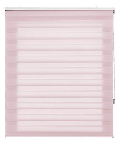 Blindecor Rolgordijn voor dag en nacht - Roze - 140 x 180 cm