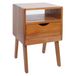 Mendler HWC-P16 Table de nuit, commode, table d'appoint, table de nuit, armoire, tiroir, 64 x 42 x 40 cm, naturel