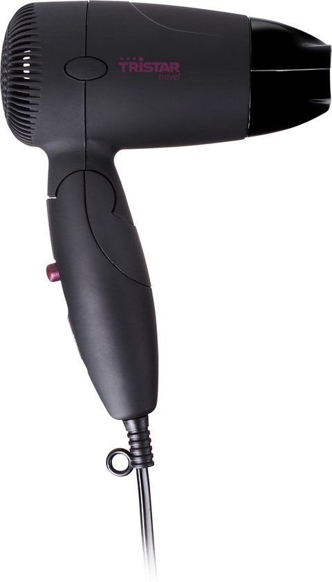 Tristar HD-2359 - Reis haardroger - 1200W - Opvouwbaar - Zwart/Paars