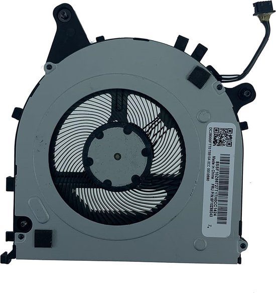 Geen merk. Vervangende Cpu / koelventilator voor o.a. Lenovo Thinkpad E14 / E15-G2 (Intel) Series - P/N: 5F10Z58243