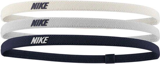 Nike Elastic Hairbands 3pack - Wit/Grijs/Navy