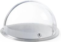 HENDI Ronde display met rolltop deksel – roestvast staal – ⌀380x(H)240mm