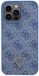 Guess 4G Triangle Crossbody Back Case - Blauw - Geschikt voor Apple iPhone 15 Pro