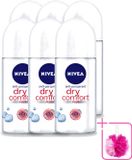 Nivea Dry Comfort Déodorant Roller - 6 stuks - 50 ml