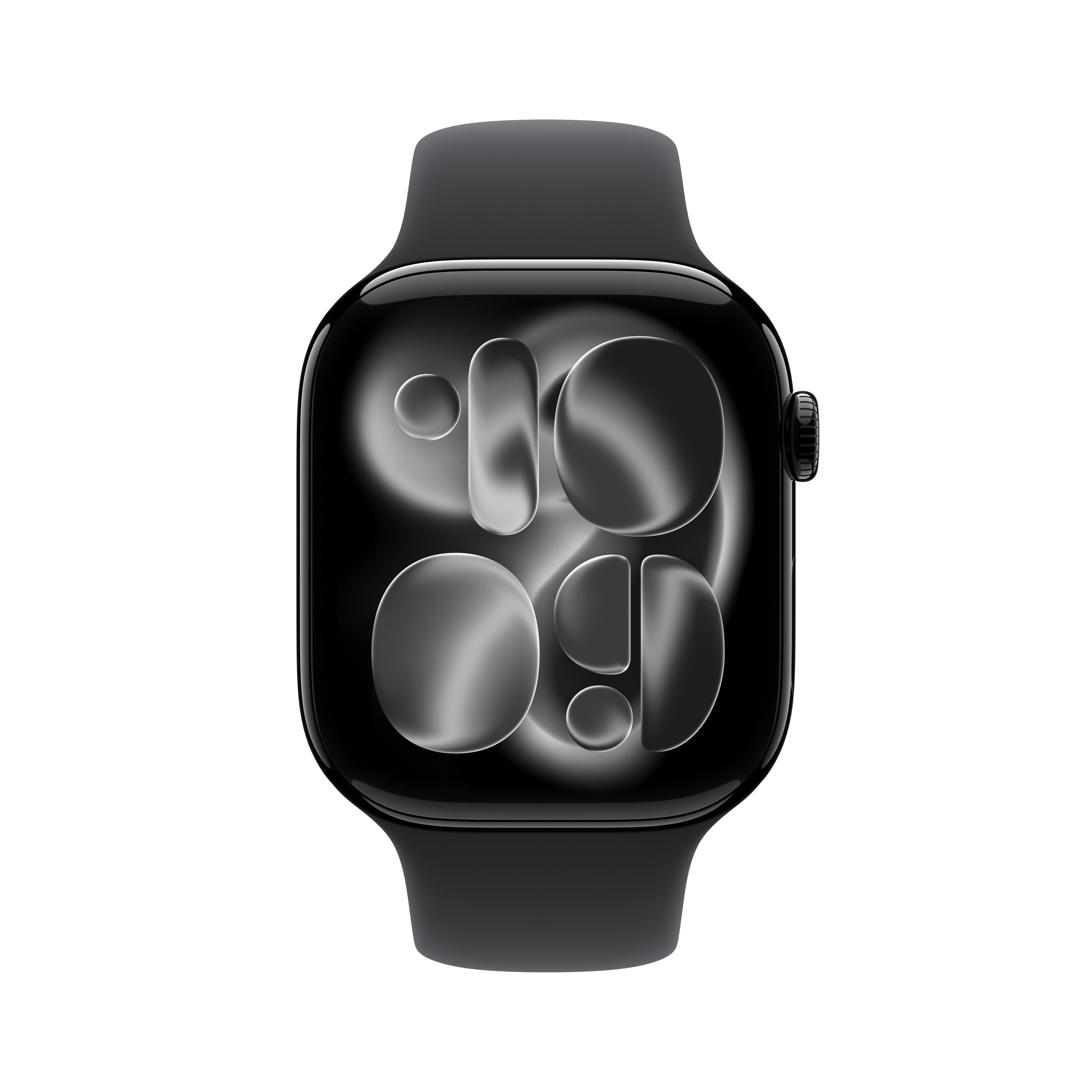 Apple Watch Series 11 OLED 46 mm Digital Touchscreen Smartwatch - Black