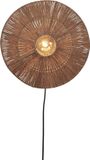 GOOD&MOJO Lampe murale Iguazu - Jute - Ø40cm - Marron