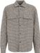 WE Fashion Heren Boxy Fit Overshirt met Structuur en Ruitpatroon