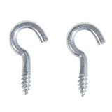Rayher 8936943 schroefhaken, gebogen, SB-Btl. 24 stuks, verzinkt, 20 m