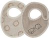 Slabbetjes Sterntaler Slabbetjes 2-pack Boerderij - Zandkleurig