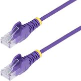 StarTech.com 2,5m Dunne CAT6 Ethernet Kabel, Paars