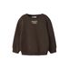 NAME IT MINI sweater met tekst - bruin