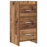 vidaXL Dressoir Oud hout 40 x 36 x 80 cm Bewerkt hout