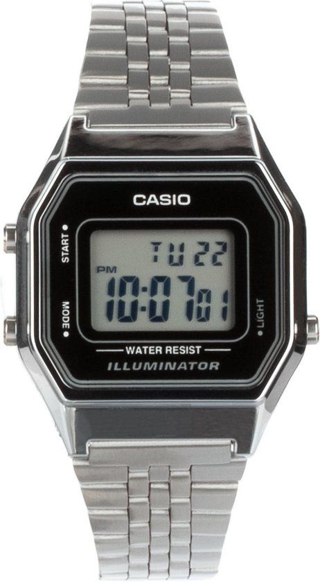 Casio Vintage Iconic LA680WEA-1EF Dameshorloge Zilverkleurig 28.6 mm