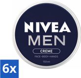 NIVEA MEN - Crème - Lichaamscreme - 150 ml - Voordeelverpakking - 6 stuks