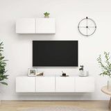Prolenta Maison Exclusive - TV-meubels, set van 3, wit, composiethout
