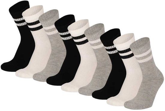 Morethansocks - Fashion Sportsokken - Unisex - Multi Color - 9-Pack - Maat 36 t/m 47