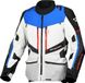 Macna Domane veste de moto imperméable en textile, gris clair/bleu, taille S