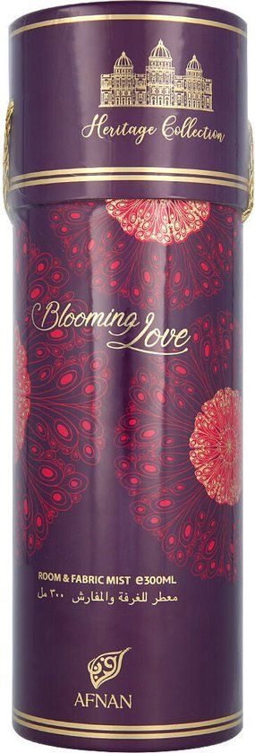 Afnan Heritage Collection Blooming Love Room & Fabric Mist - 300 ml - Unisex - Bloemig