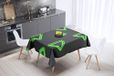 Bonamaison Tafelkleed, Anti-Mold, Sneldrogend, Waterdicht, 100% Polyester Tafellaken, Neon groene rook, 140 x 140 Cm