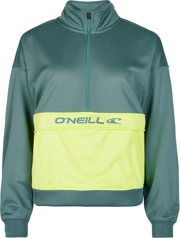 O'Neill O'Neill Rutile Fleece met Halve Rits Dames, blauw/geel L 2023 Sweatshirts & Trainingsjassen