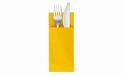 VelaHub Soft Point 50 Bestekservetten, hoogwaardig, wegwerpservetten, 32 x 38 cm, geel