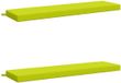 vidaXL Coussin de banc SOEST 2 pièces 100% Polyester Vert clair