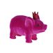 Werner Voss ornement de Noël en plastique - cochon avec couronne 9.5cm magenta 1 pièce