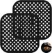 Airfryer-mat - Set van 2 - Siliconen - Vierkant - Air fryer liners